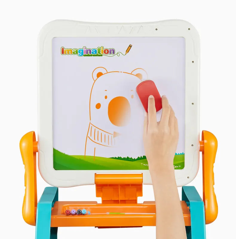 2 in 1 DIY Building Blocks Table and Drawing Table