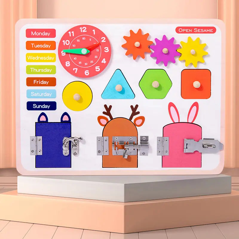 Open Busy lock Board Toy