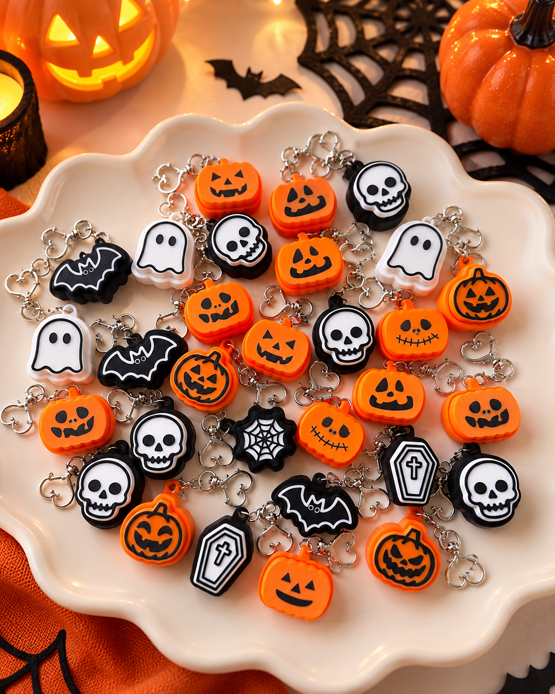 Halloween Clicker Keychain โ Assorted Spooky Designs