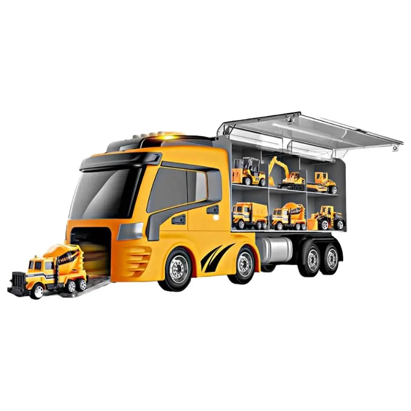 7 in 1 Container Truck with Alloy Car Series