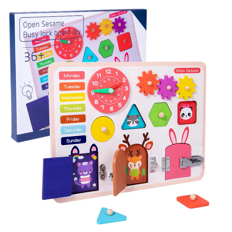 Open Busy lock Board Toy