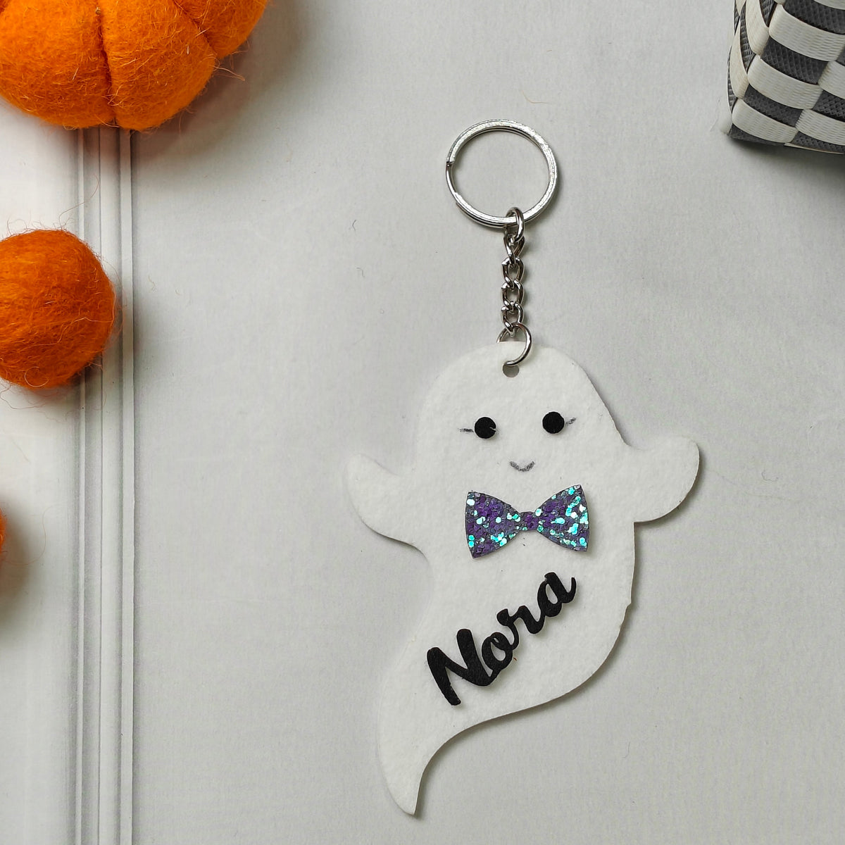 Personalized Halloween Keychain β Boo Buddy Ghost