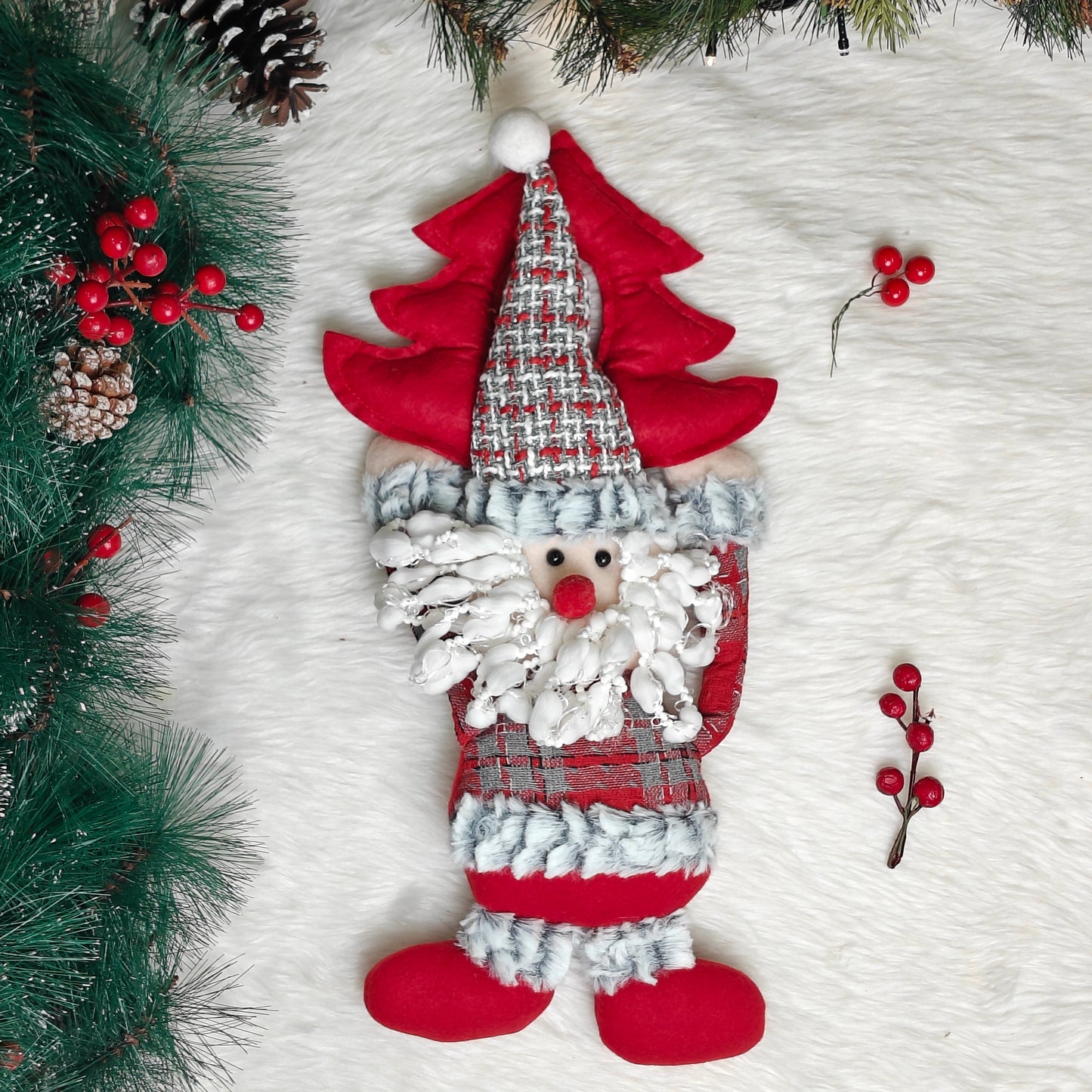 Twinkle Tree Santa Door Hanging