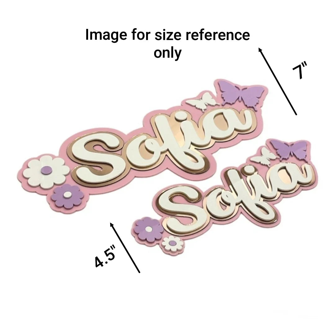 3 Layer Name Plaque - (Upto 10 Letters)