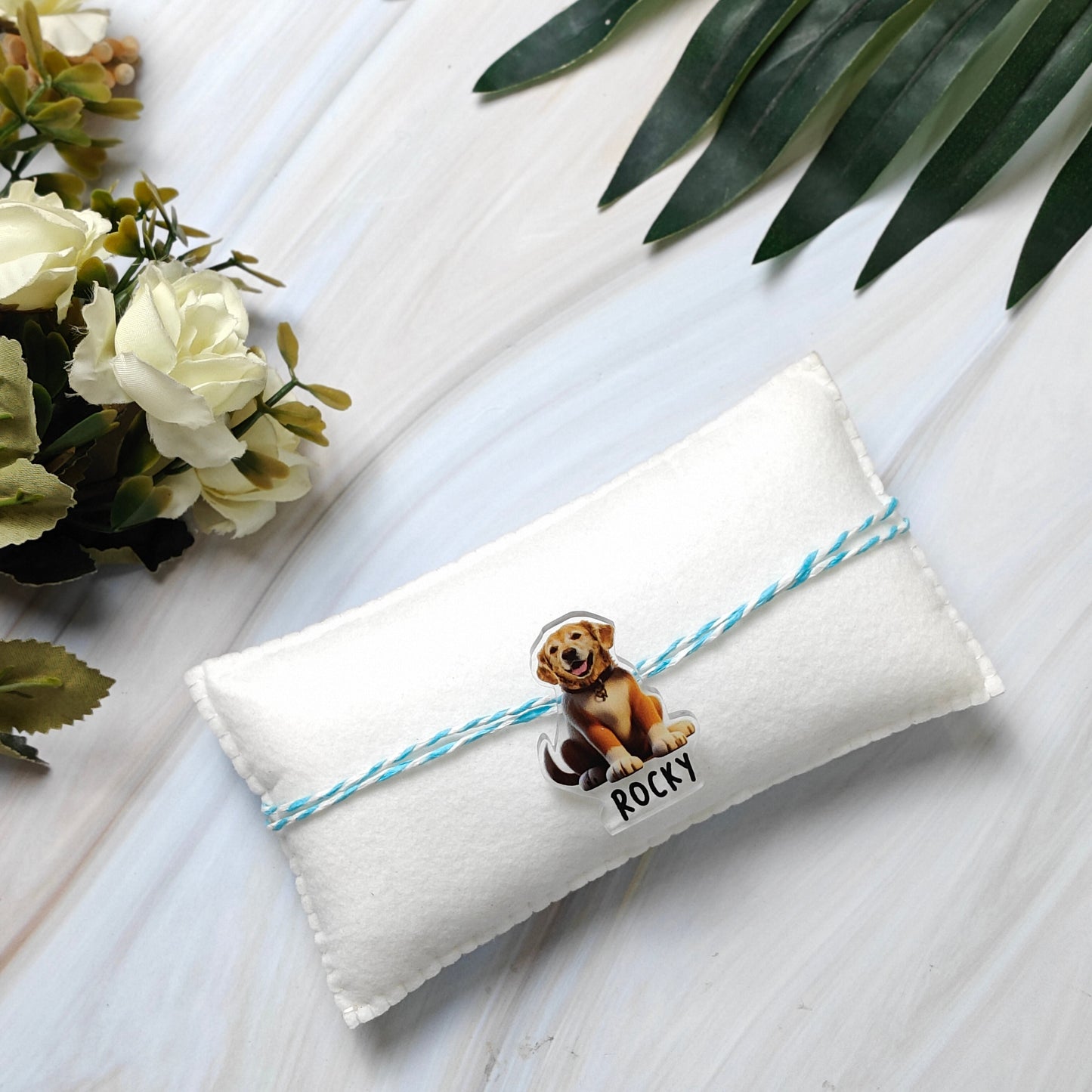 Babble Wrap Personalised Caricature Rakhi - Pawfect Bond