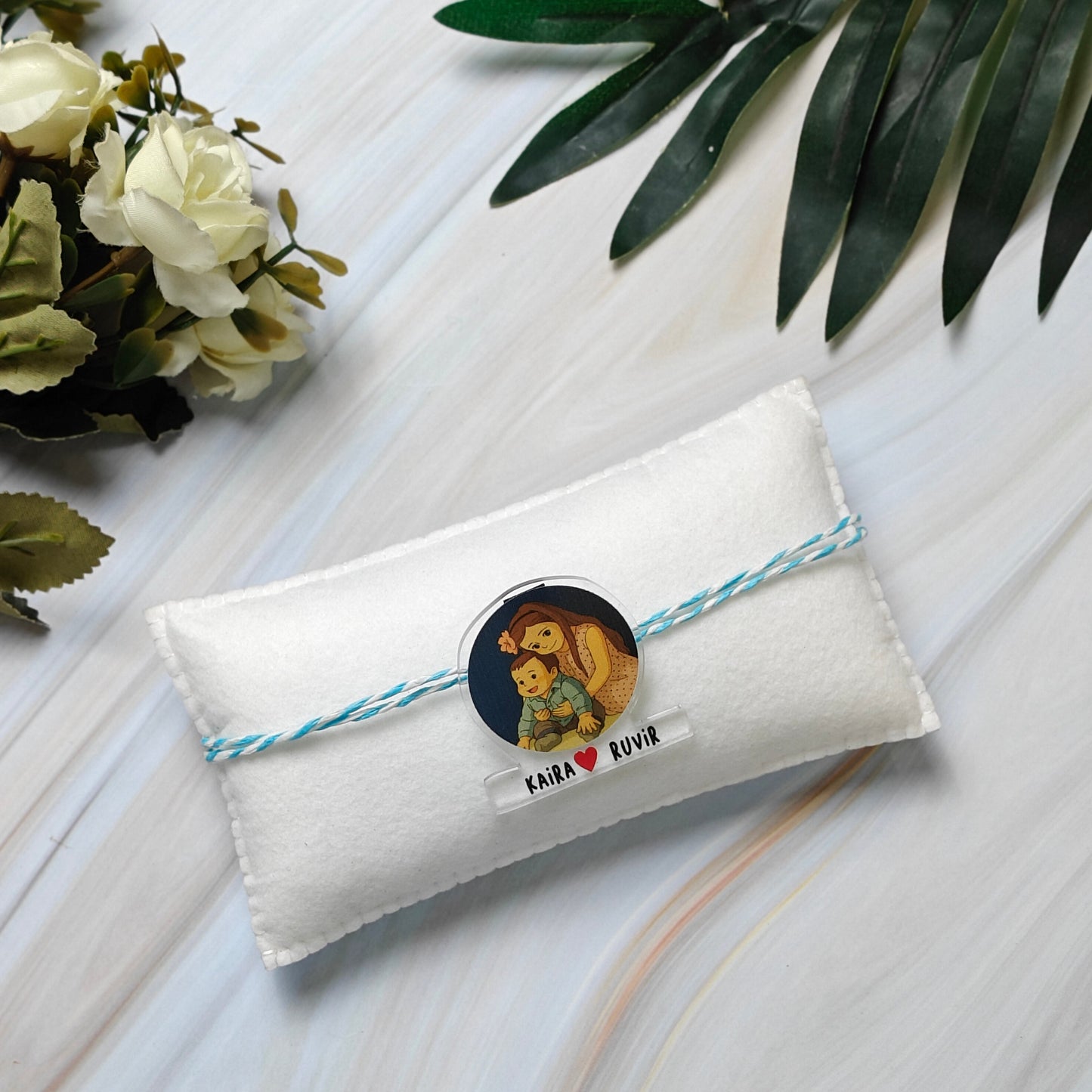 Babble Wrap Personalised Ghibli style Rakhi - Sisterly Shield