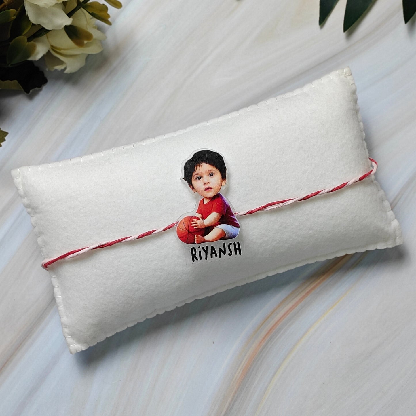 Babble Wrap Personalised Caricature Rakhi - Basket Ball