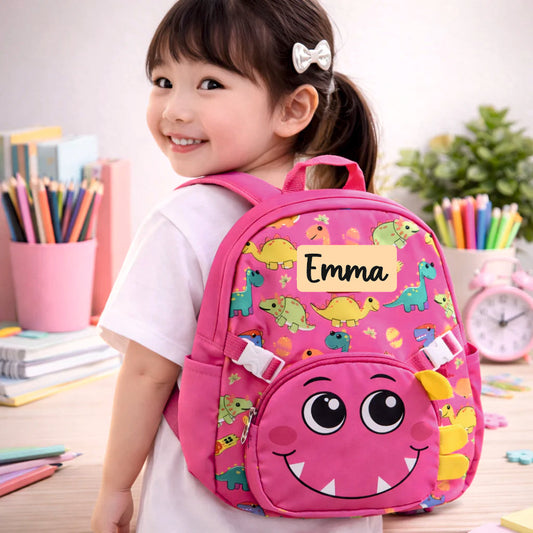 Jurassic Joy For Todlers & Kids - Rosy Roar Dino Backpack