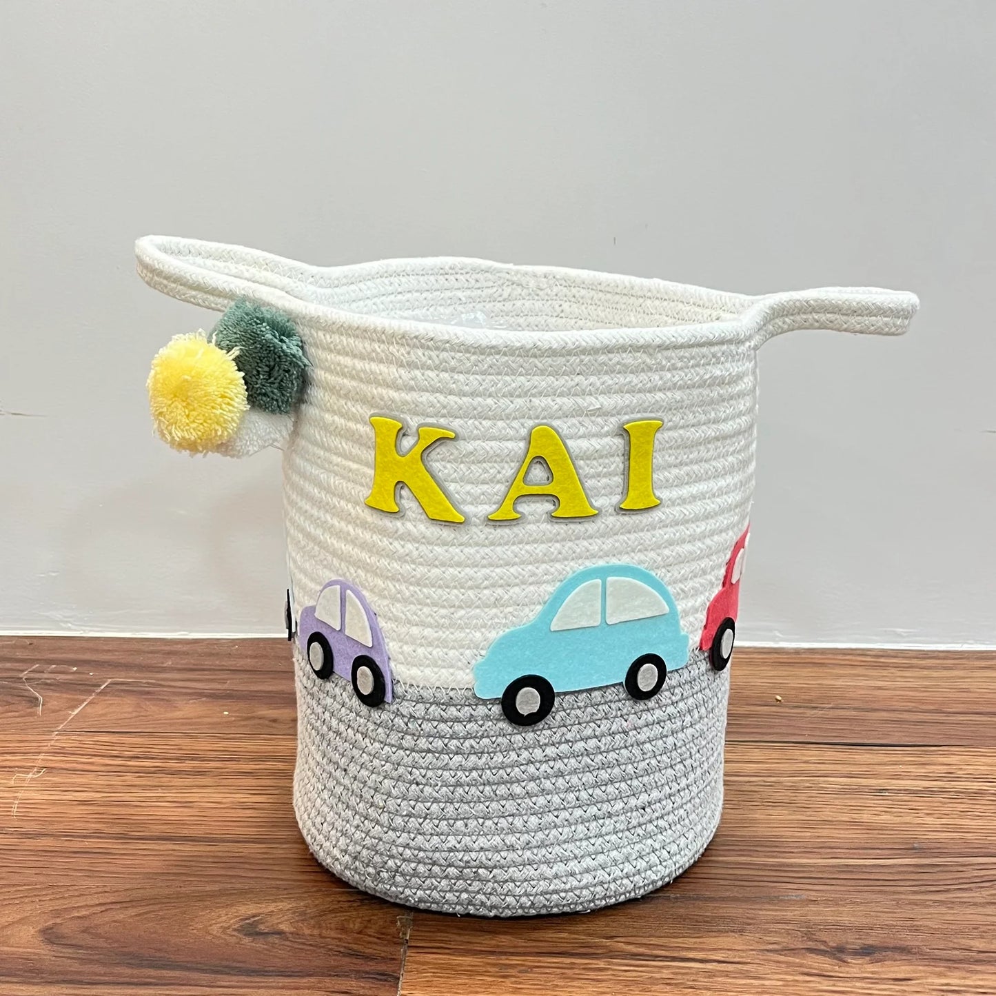 BW Jute Cotton Storage Basket - Vintage Vroom