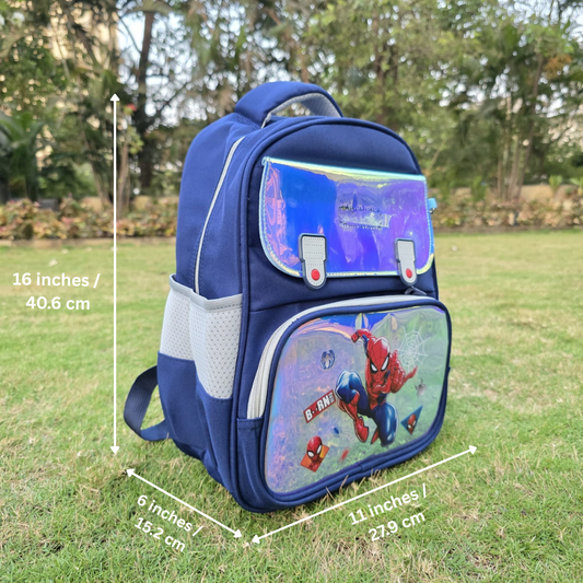 Little Dreamers Hologram Backpack For Todlers & Kids - Spider Power Edition