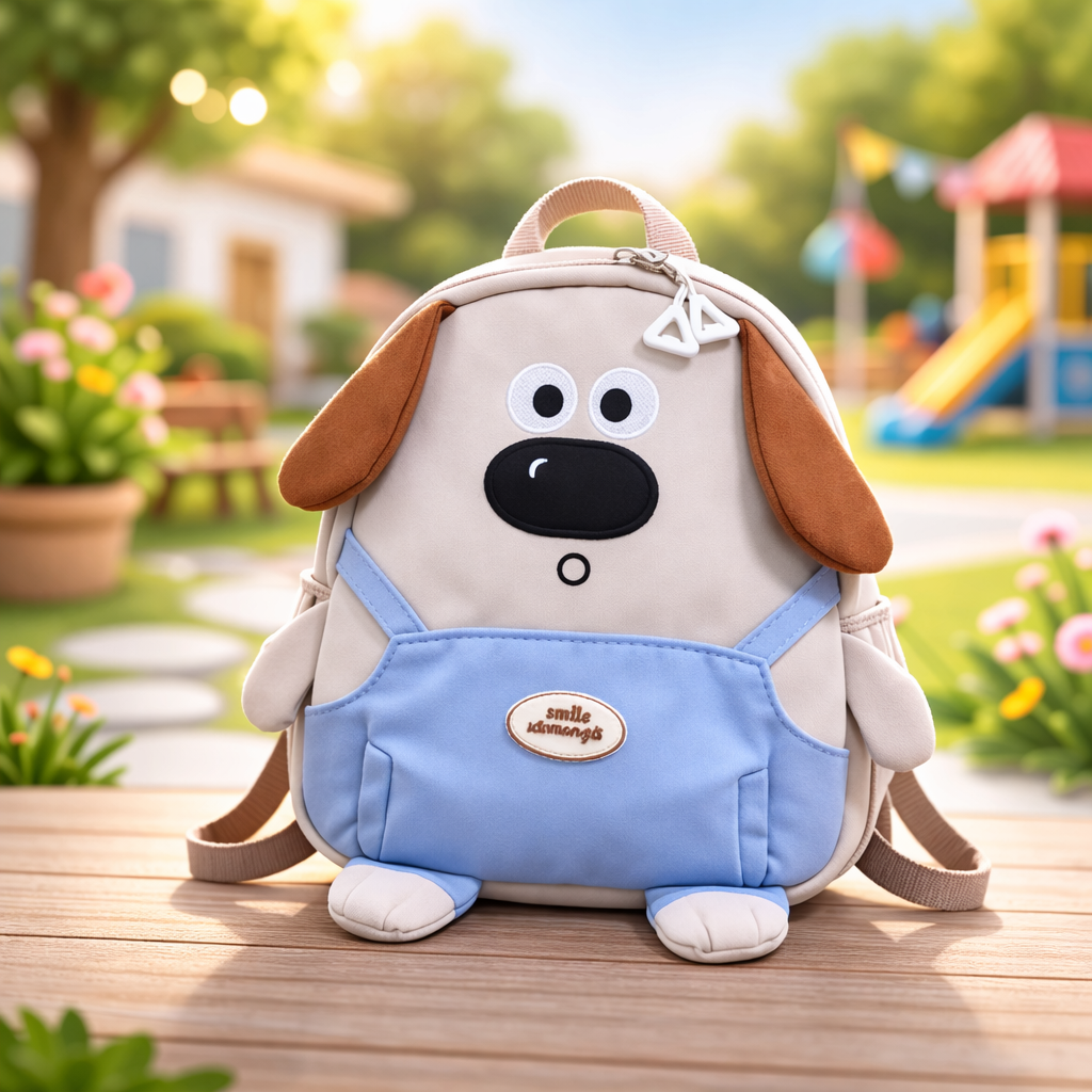 Little Paws Preschool Adventure Collection -Biscuit Bear Overalls Backpack