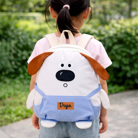 Little Paws Preschool Adventure Collection - Milo Blue Overalls Backpack
