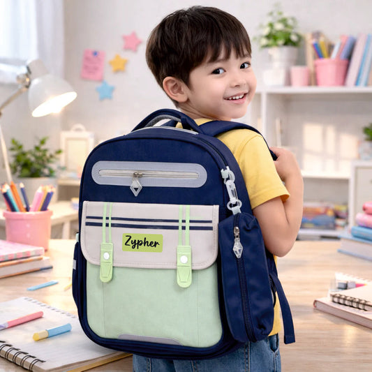 Little Scholars Series - Navy Mint Backpack