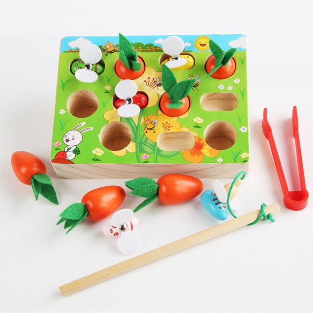 Fun Radish and Bee in One Wooden Toys