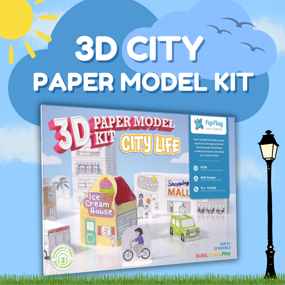 PEPPLAY 3D PAPER MODEL KIT- CITY LIFE