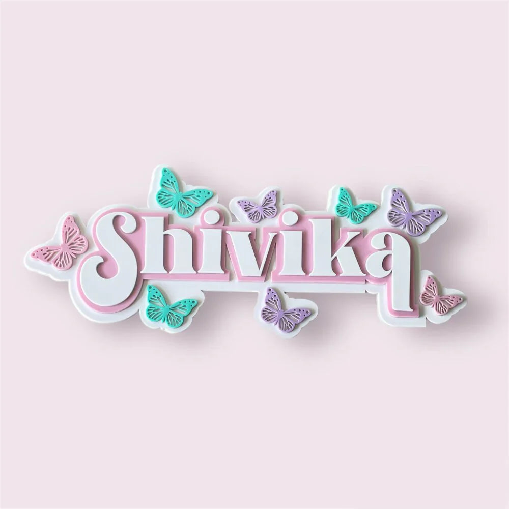 3 Layer Name Plaque - (Upto 10 Letters)