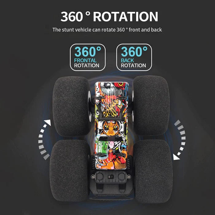 🚗💨Remote control Monster Stunt Truck – High-Speed, 360° Spinning Fun for Kids 6+!