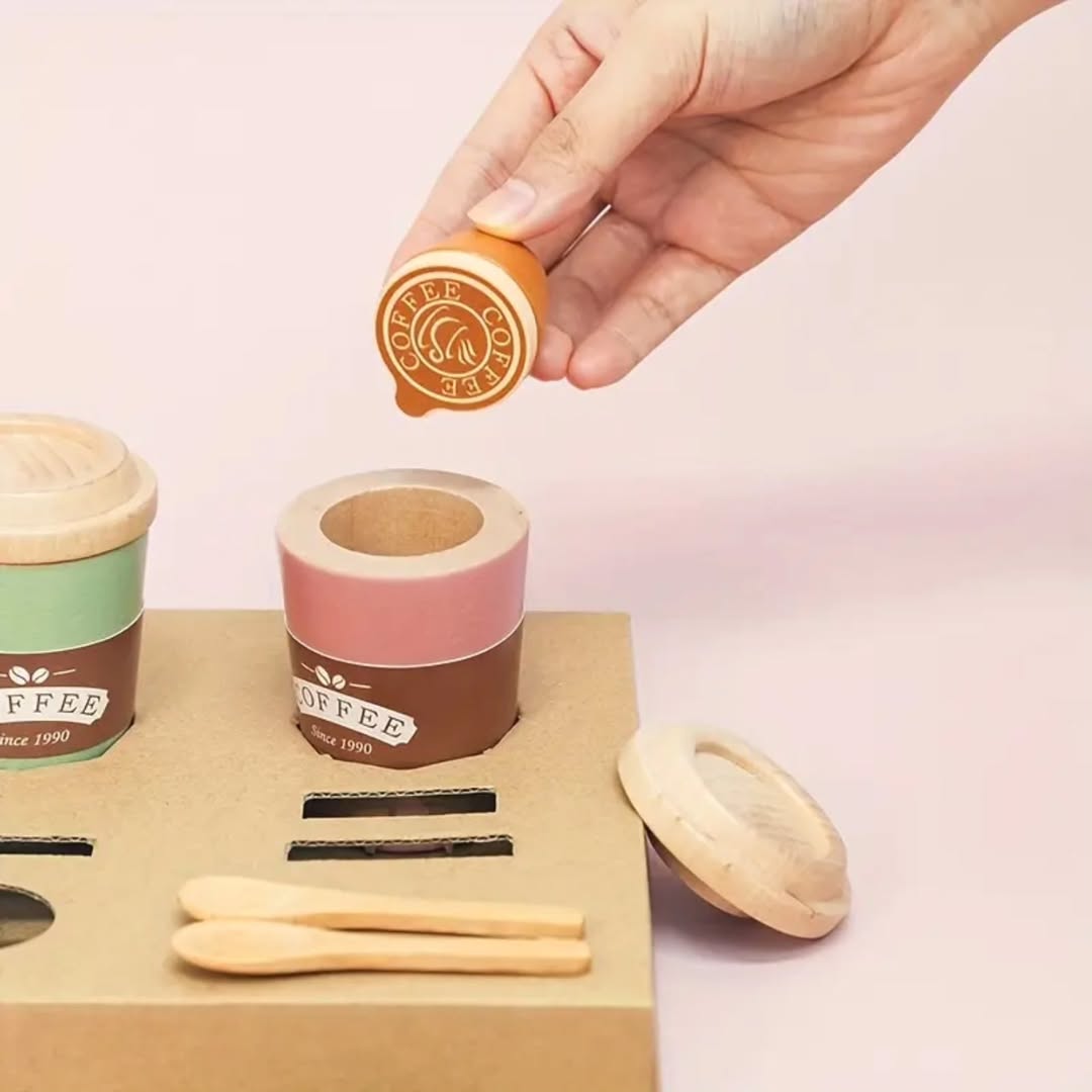 Coffee Time Pretend Play Set for Kids ☕ 🍪
