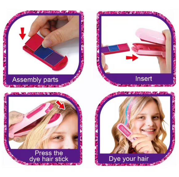 DIY Color Hair Stick Set