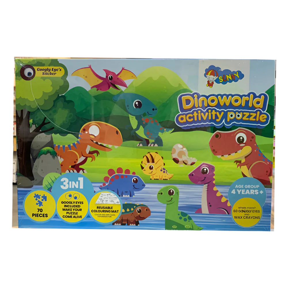 Dinoworld Puzzle 3 IN 1 Activity Puzzle