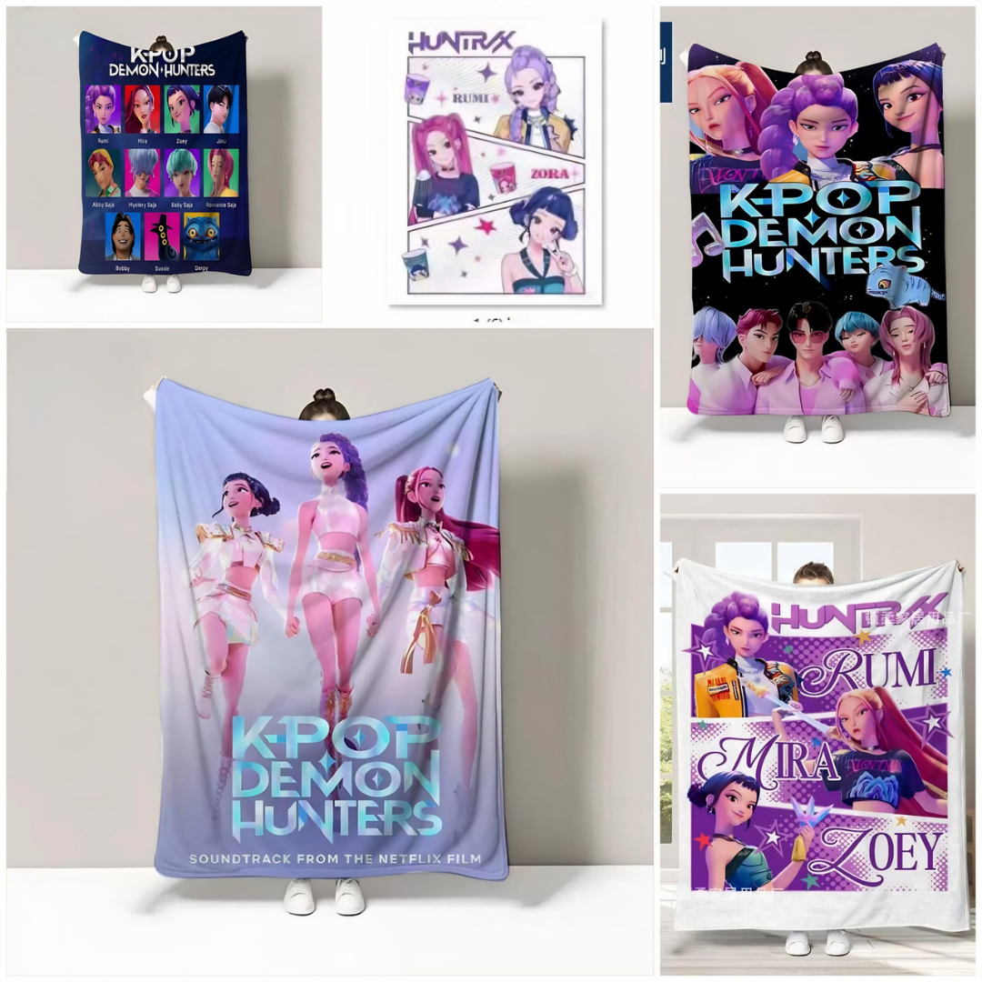 K-Pop Demon Hunter Blanket Assorted
