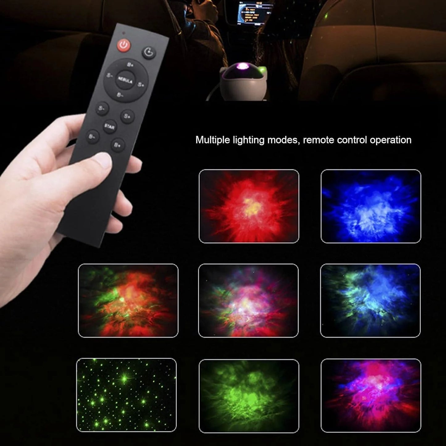 Astronaut Star Projector Night Light for Kids & Adults - Remote Control