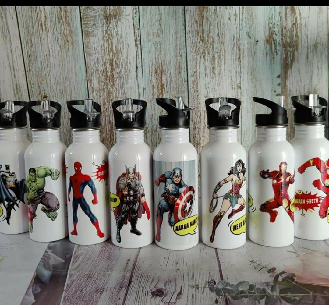 Customised Sipper/Water Bottle Steel - 600 ML
