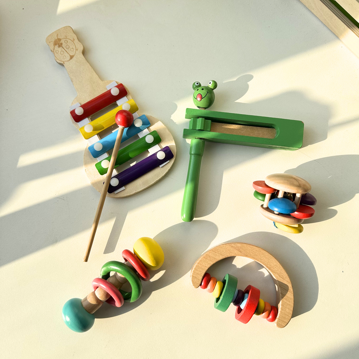 Wooden Musical Play Hamper for Babies (0–2 Years)