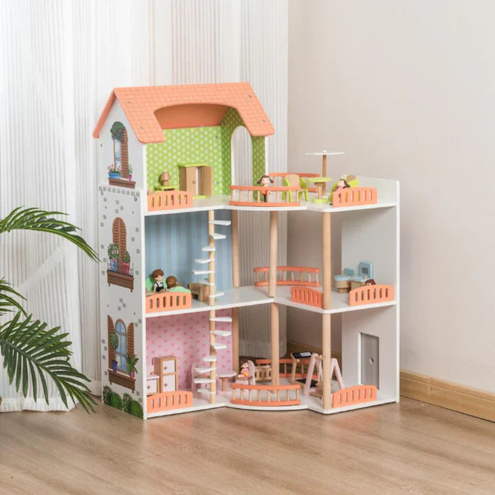 Dollhouse for barbie size dolls deals