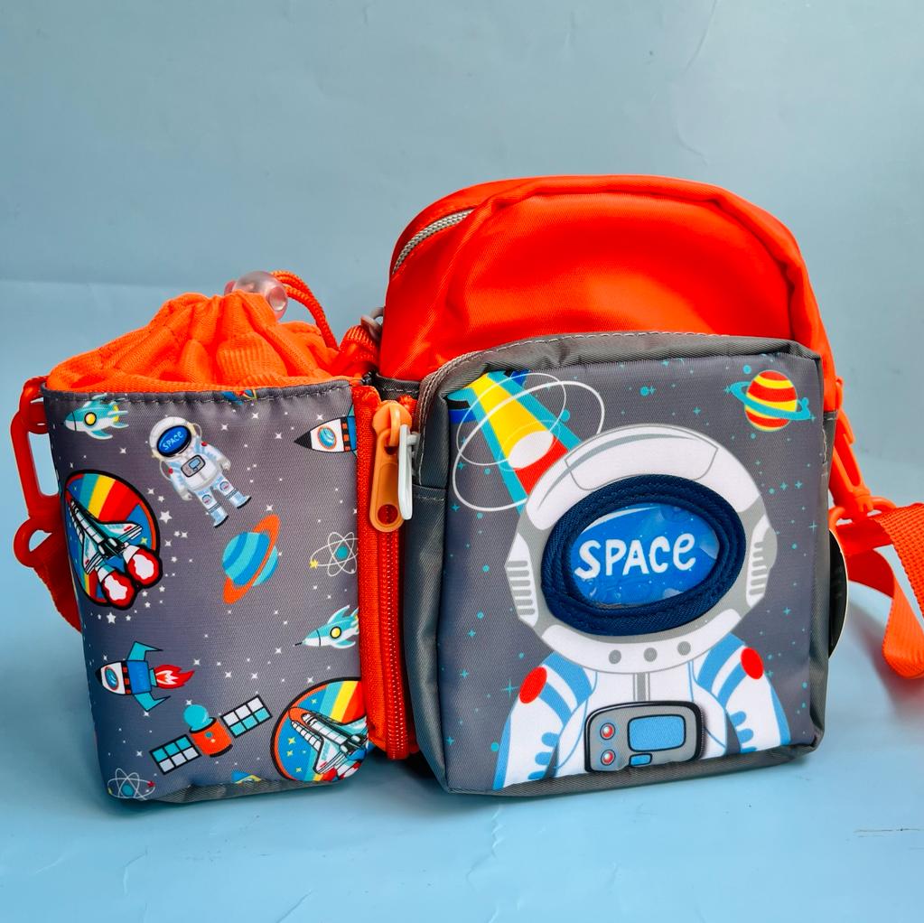 2 in 1 Sling Lunch Bags with Detachable Bottle Space