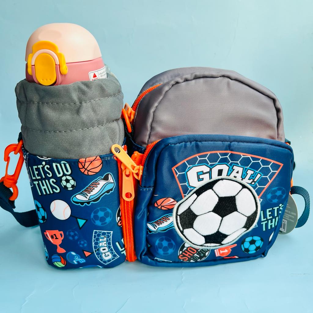2 in 1 Sling Lunch Bags with Detachable Bottle Space