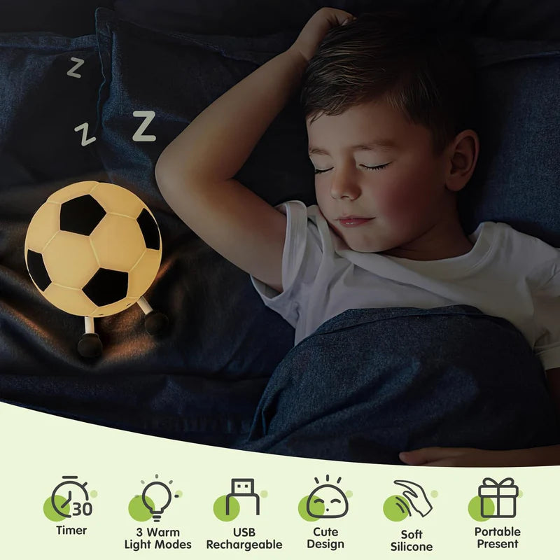 Silicone Night Light for Kids β Soft & Safe, USB Rechargeable, Auto-Off Timer, Soothing Bedtime Glow