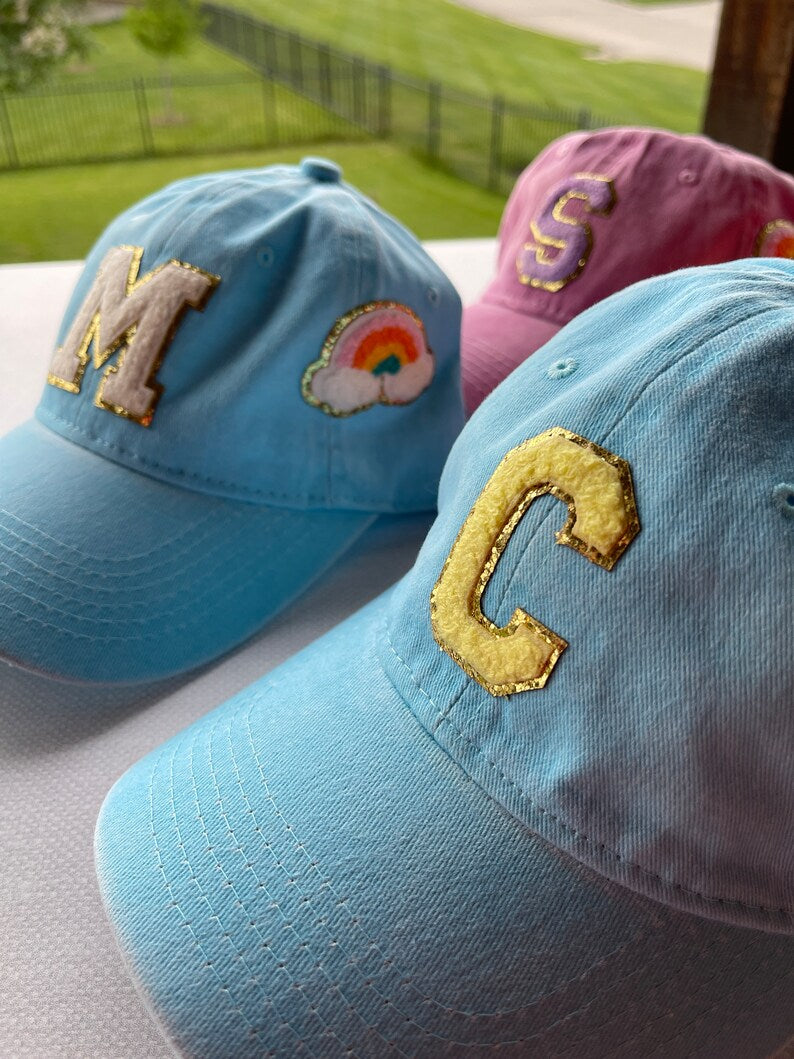 Personalized Cap β Custom Embroidered with 1 Initial & 1 Patch (Free) π§’β¨