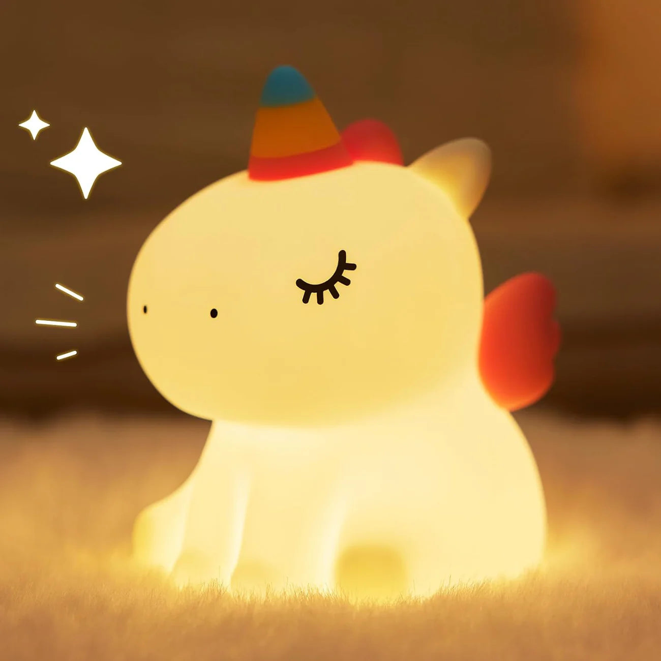 Silicone Night Light for Kids β Soft & Safe, USB Rechargeable, Auto-Off Timer, Soothing Bedtime Glow