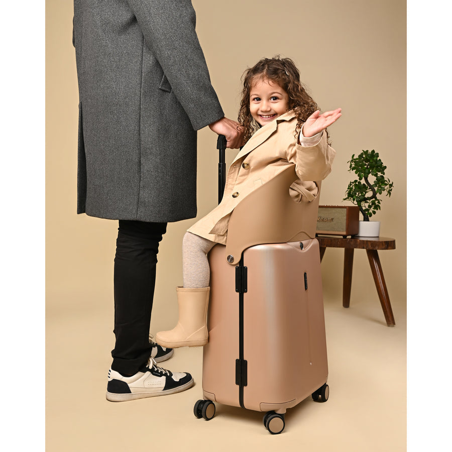 Miamily Forest Green Ride-On Trolley Carry-On Luggage 18 inch