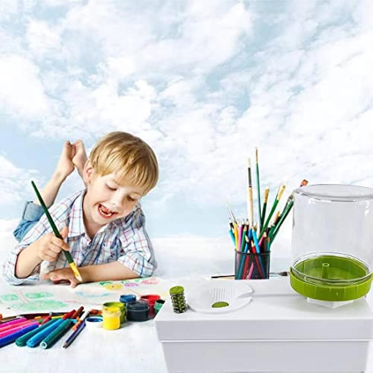 Kids Art Painting Set 19pcs DIY Watercolor Painting with Drawing