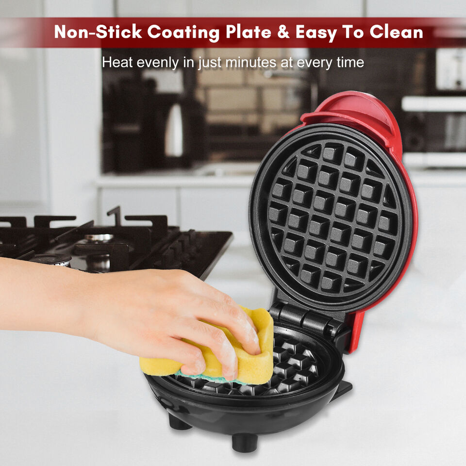 Mini Waffle Maker ๐ง โ Compact, Non-Stick, 350W | Perfect for Home, Dorm & Travel ๐๏ธ