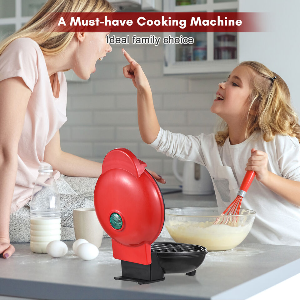 Mini Waffle Maker ๐ง โ Compact, Non-Stick, 350W | Perfect for Home, Dorm & Travel ๐๏ธ