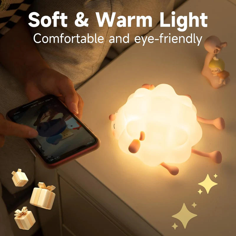 Silicone Night Light for Kids β Soft & Safe, USB Rechargeable, Auto-Off Timer, Soothing Bedtime Glow