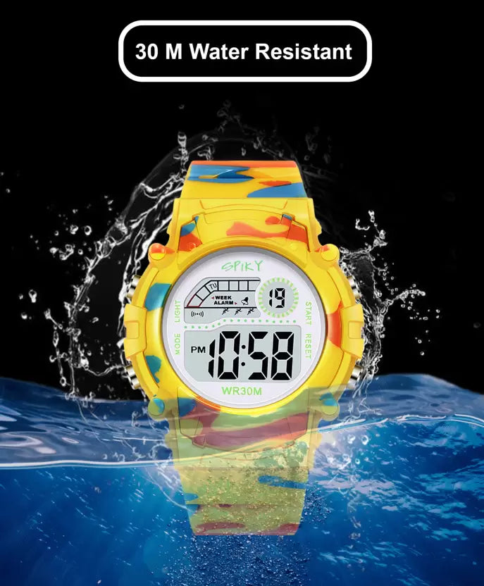 Sporty And Stylish: Round Digital Watch