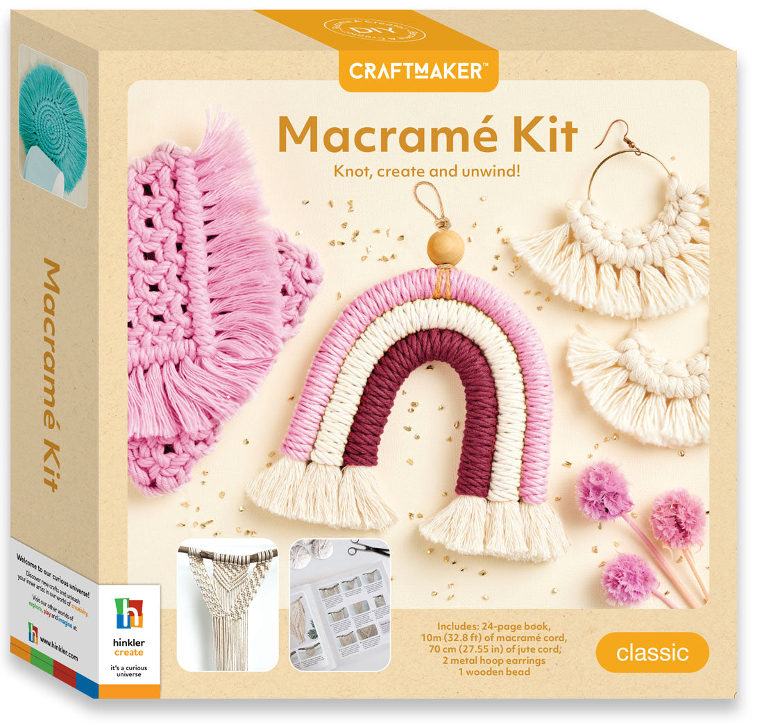 DIY Macrame Kit Beginner Macrame Hoop Pattern DIY Craft Kit -  Canada