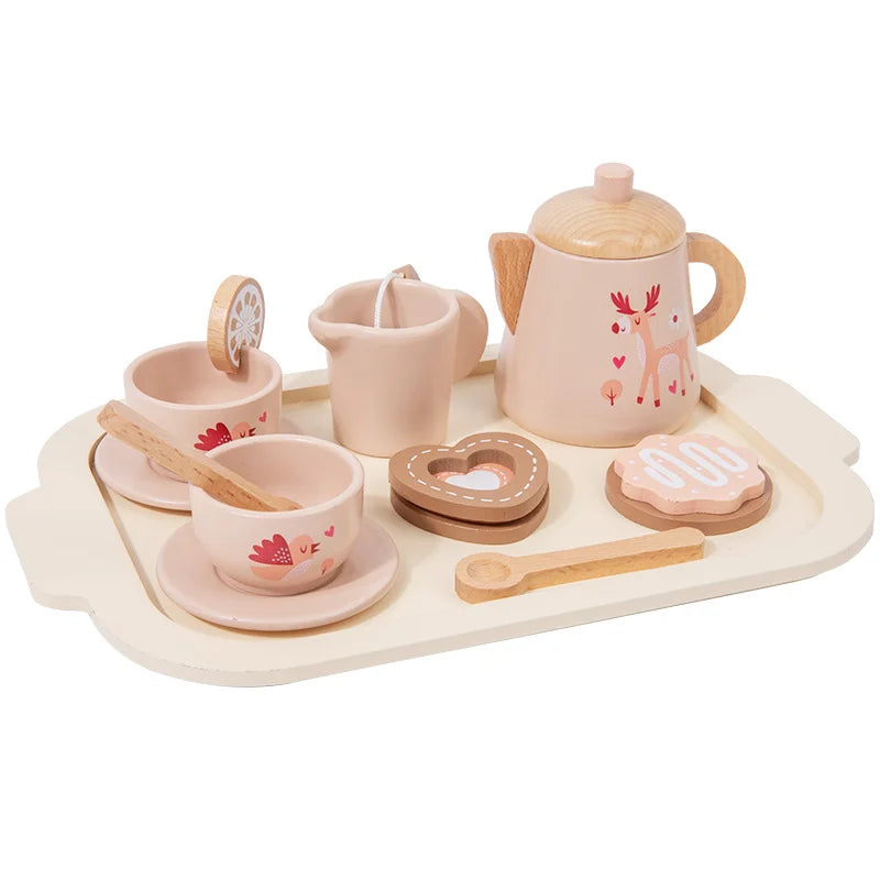 Wooden Afternoon Tea Set