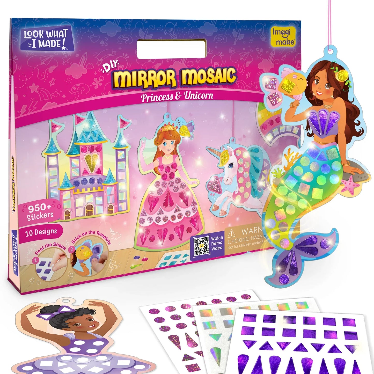 DIY Mirror Mosaic Art and Craft Kit (Big)