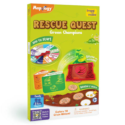 Rescue Quest – Green Champions | Eco Adventure Board Game for Kids