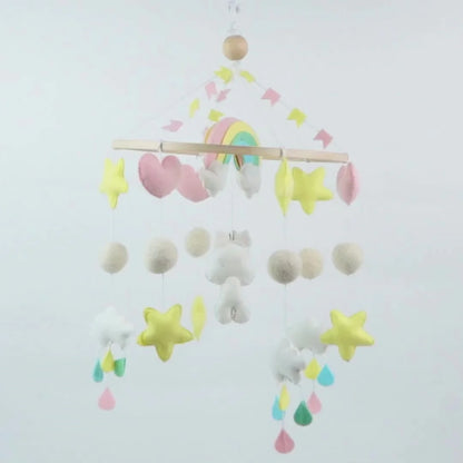 Cot / Crib Mobile - Rainbow Unicorn Delight