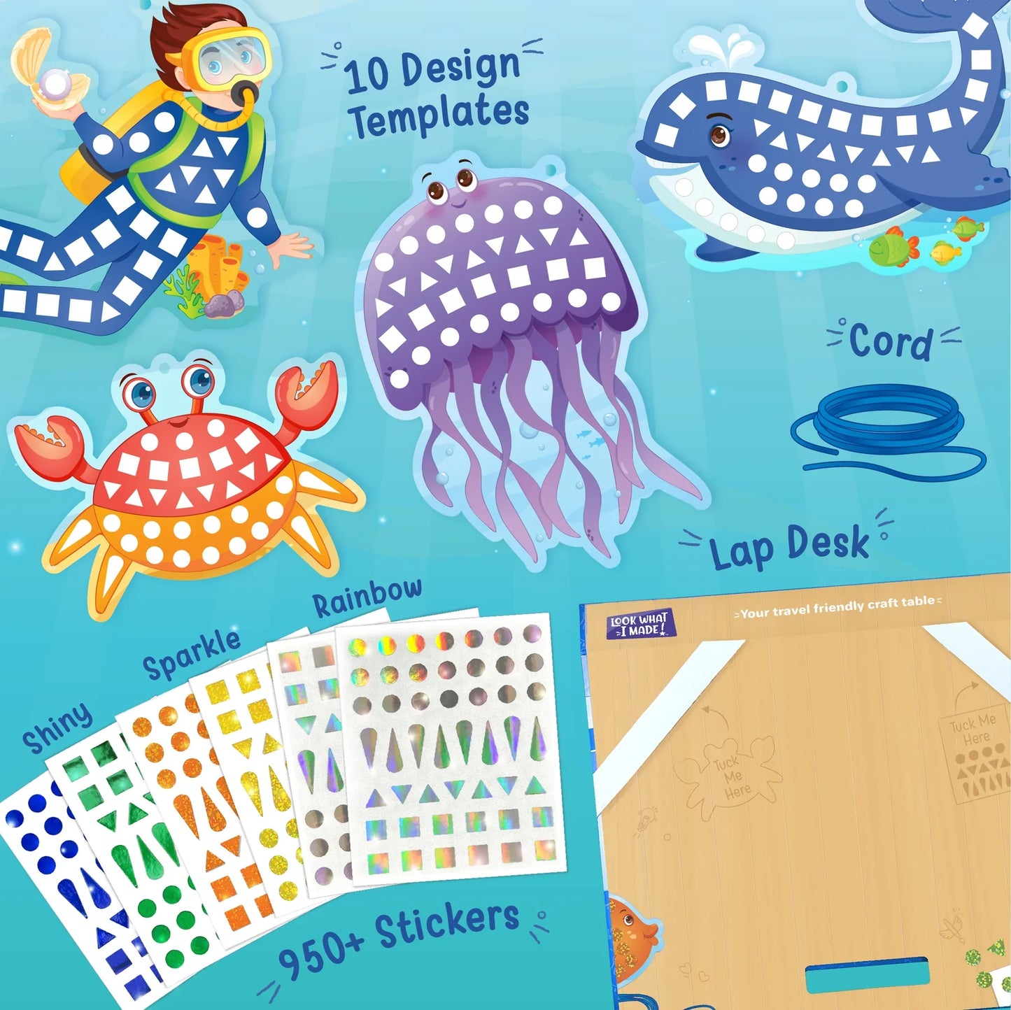 DIY Mirror Mosaic Art and Craft Kit (Big)