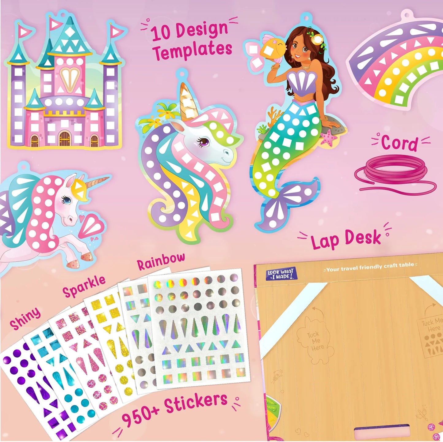 DIY Mirror Mosaic Art and Craft Kit (Big)