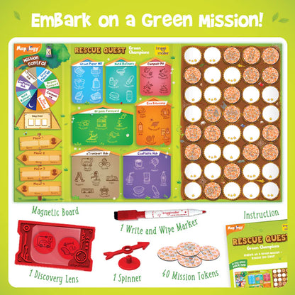 Rescue Quest – Green Champions | Eco Adventure Board Game for Kids