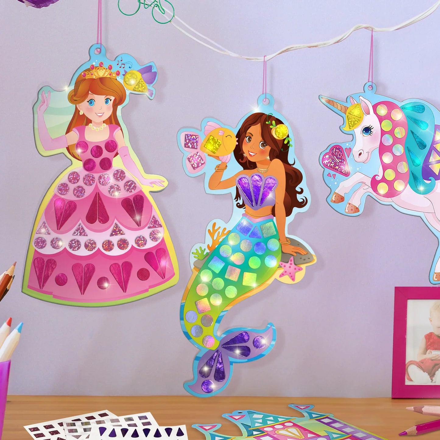 DIY Mirror Mosaic Art and Craft Kit (Big)