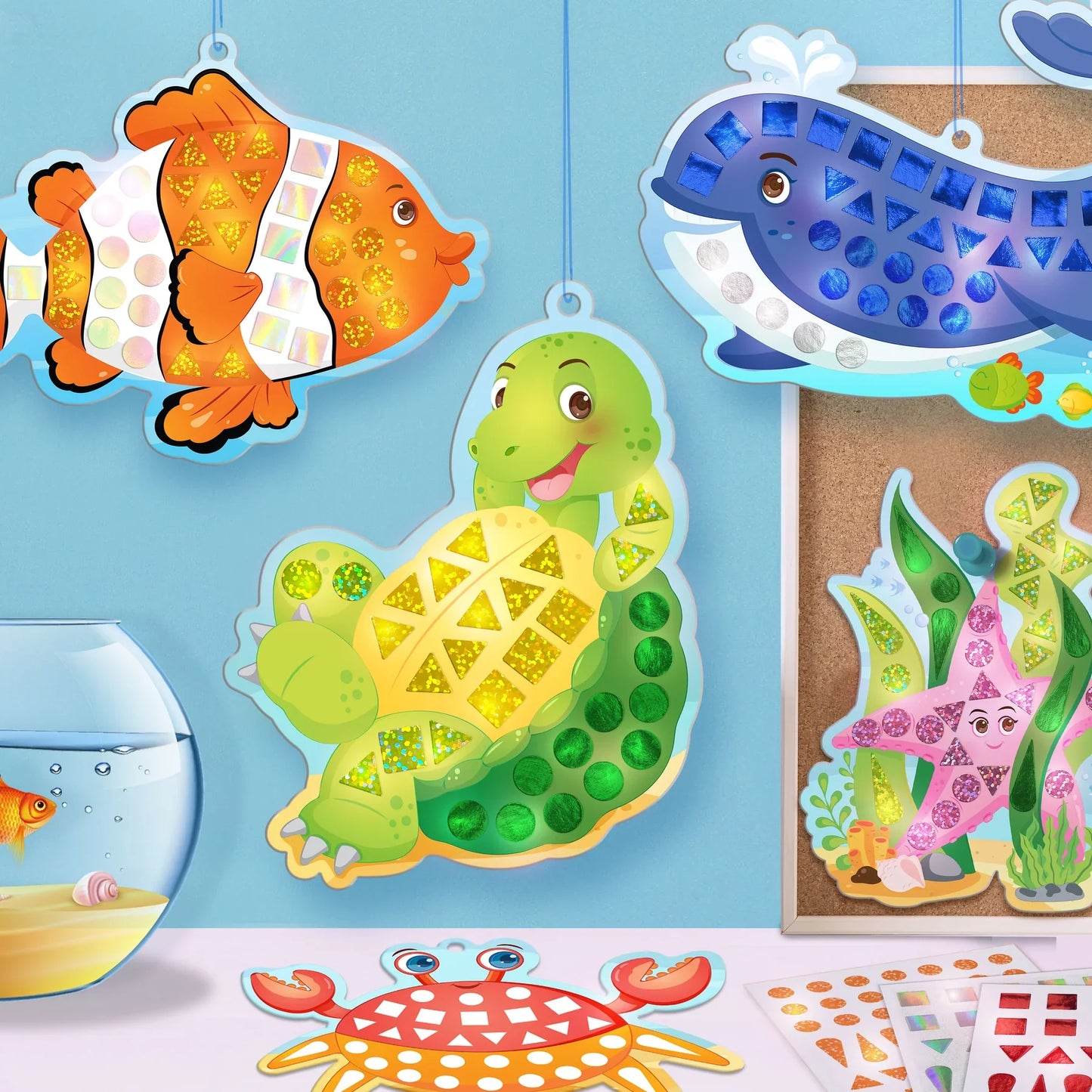 DIY Mirror Mosaic Art and Craft Kit (Big)